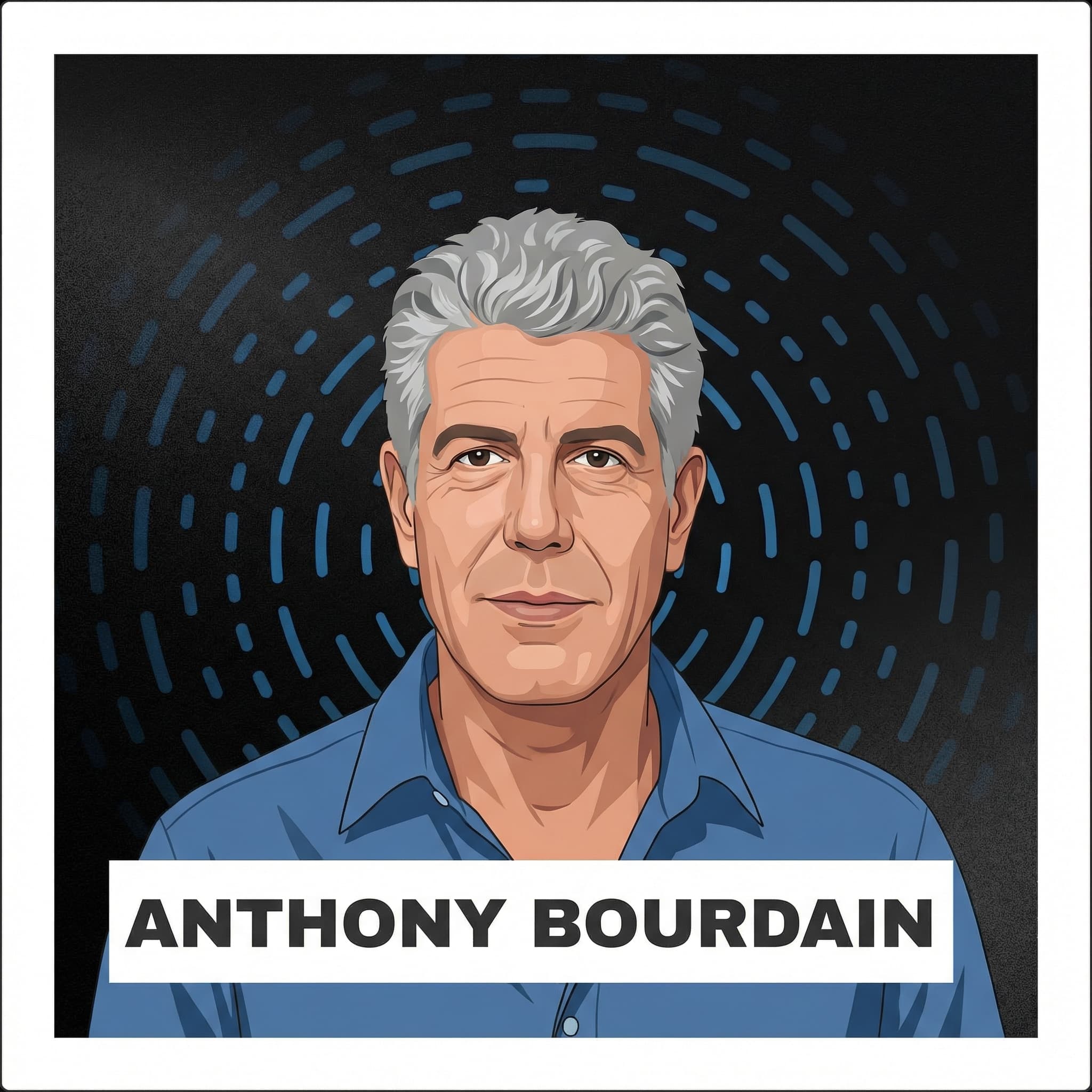 Portrait of Anthony Bourdain