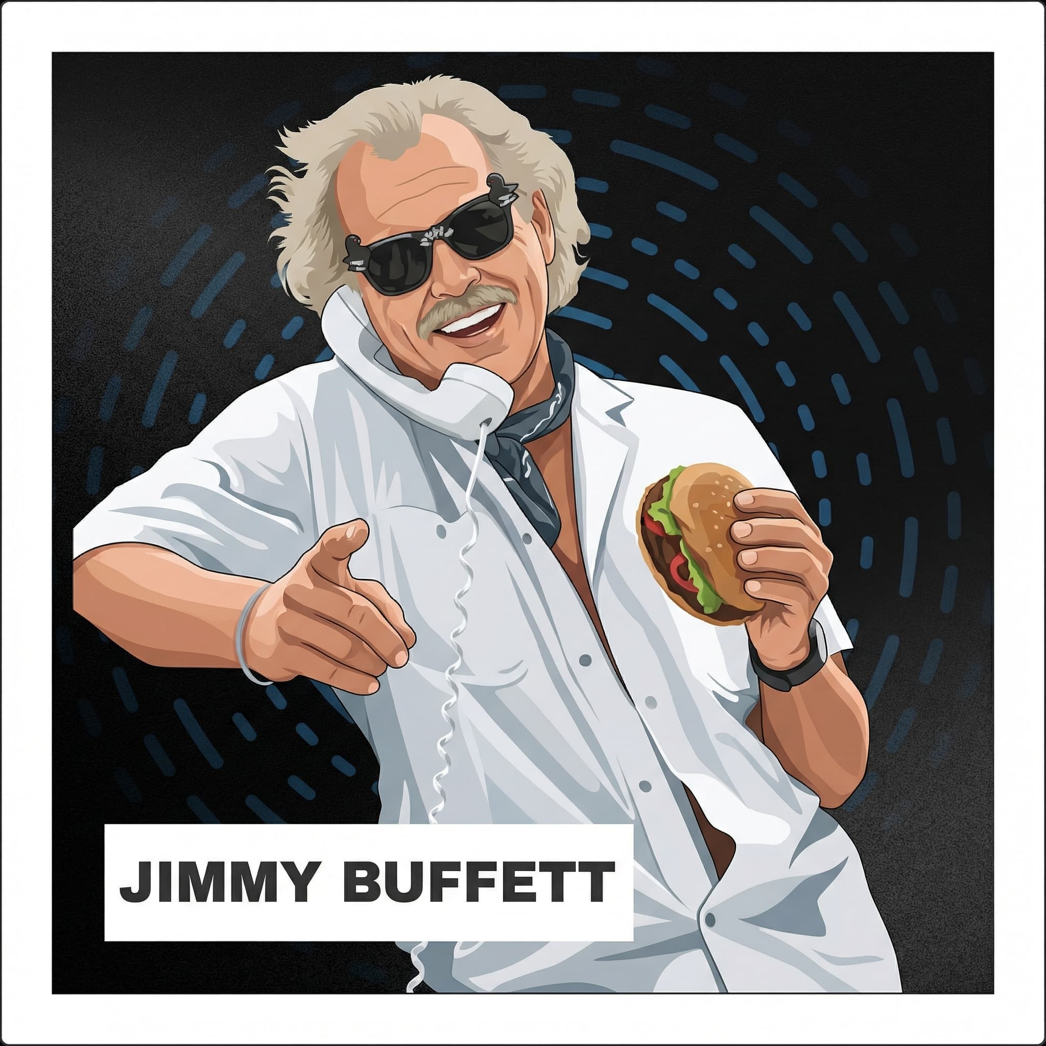 Portrait of Jimmy Buffett