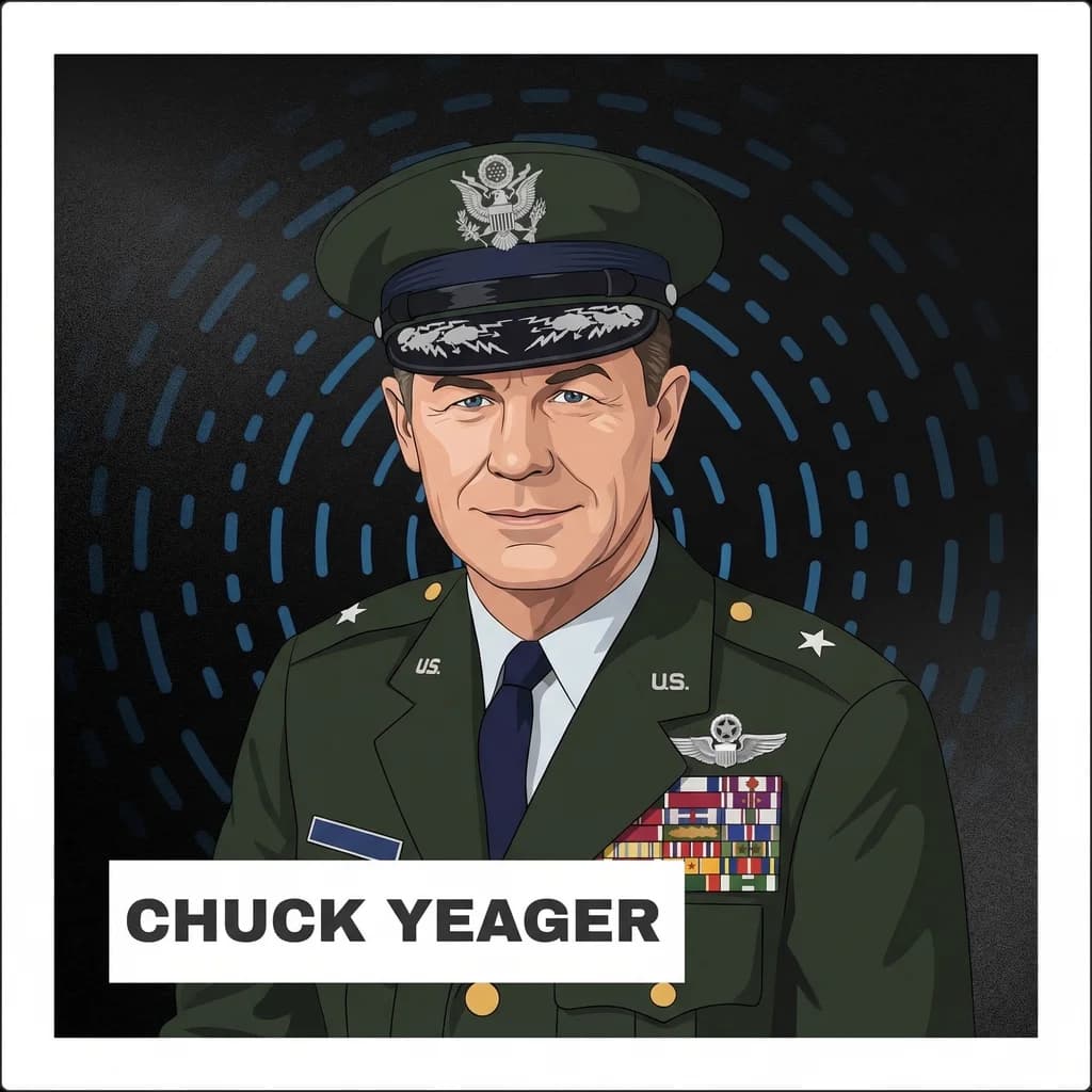 Portrait of Chuck Yeager