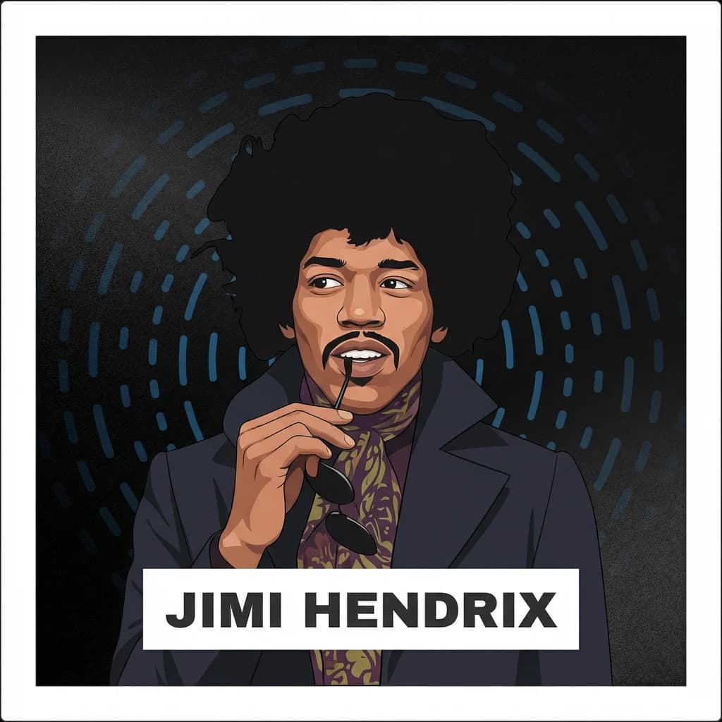 Portrait of Jimi Hendrix