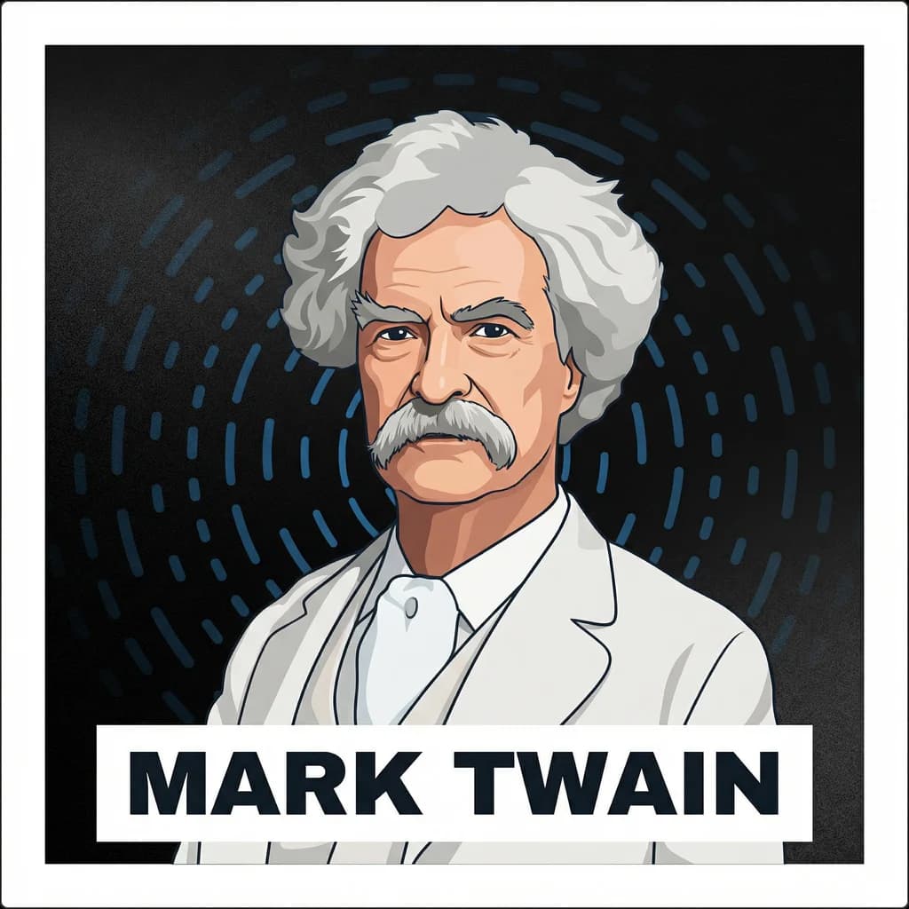 Portrait of Mark Twain