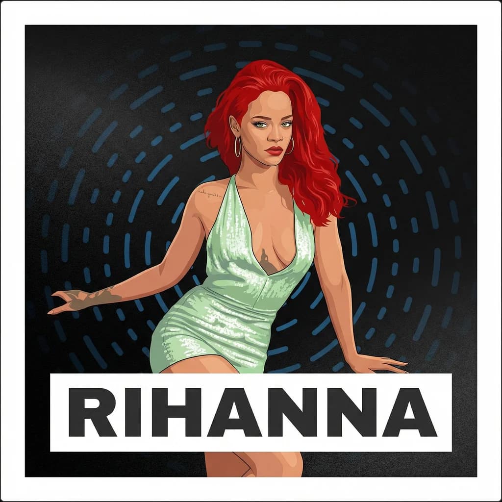 Portrait of Rihanna