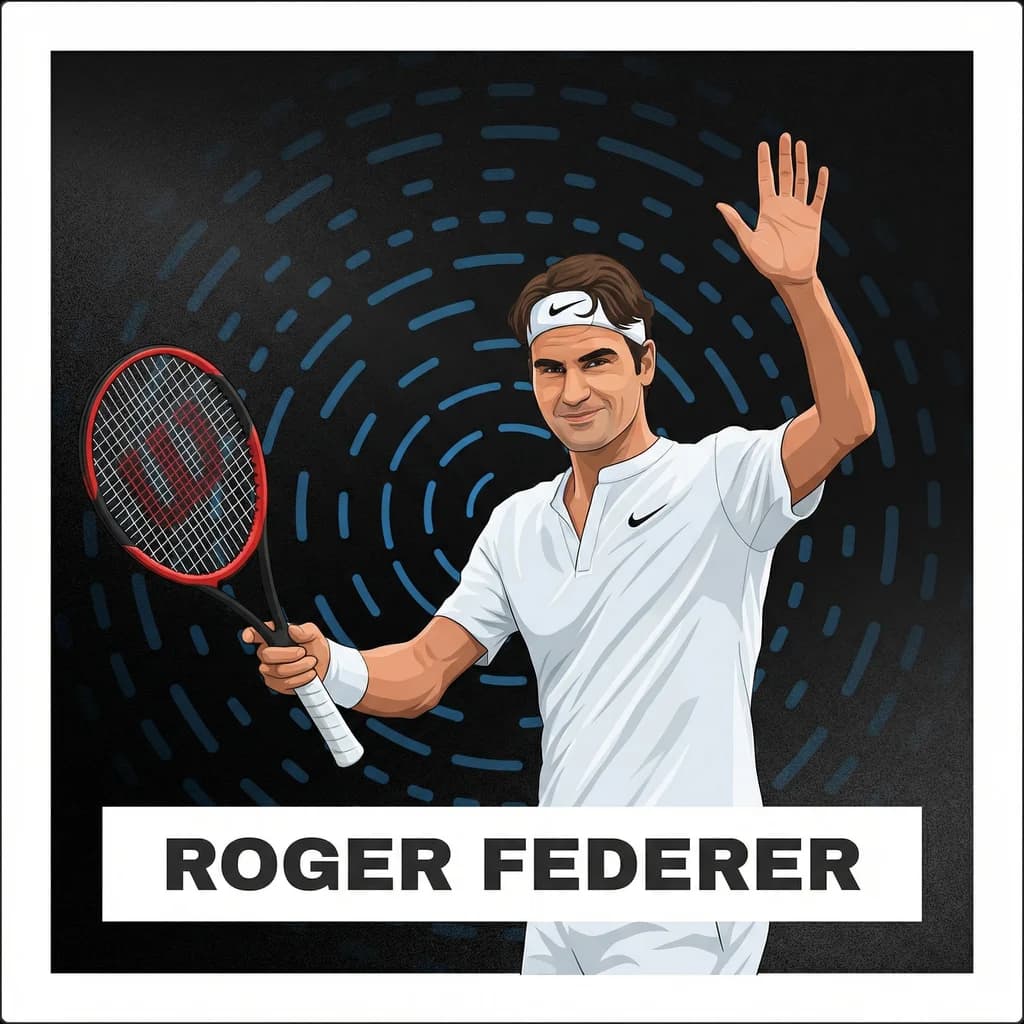Portrait of Roger Federer