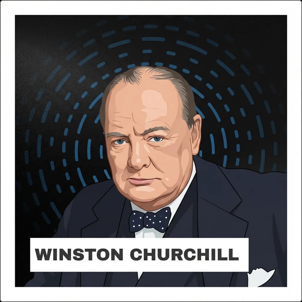 Portrait of Winston Churchill